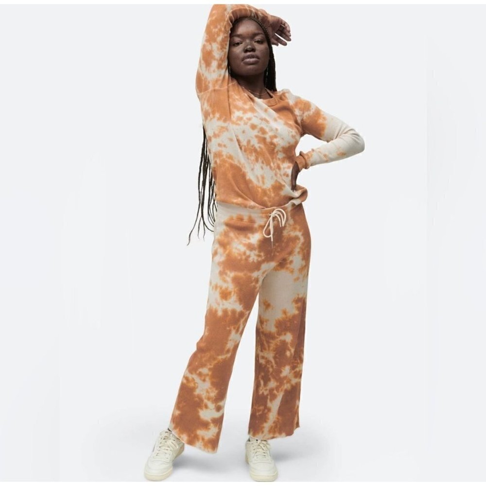 MATE the Label Tie-Dye Lounge Set in Rust & Cream